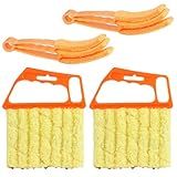 4 X Ferramenta De Limpeza Veneziana De Janela Espanador Cego Para Limpeza Escova Espanador De Microfibra De 7 Dedos Ferramenta De Limpeza De Pó Para Persianas De Janela Ar Condicionado Ferramenta