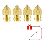 4 X Nozzle Mk8 0 2 A 0 5mm Bico Hotend 1 75mm Ender 3 Full