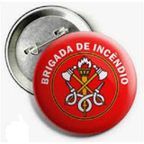 40 Botons Botton Buttons Broches Brigada De Incêndio 2,5