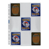 40 Folhas Plástica Pokémon Magic Fichário Cards 11 Furos Gpk