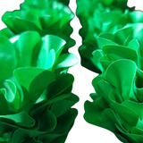 40 Forminhas Para Doces Finos Casamento - Modelo Flor Cor Verde