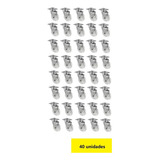 40 Rodinhas Giratório Gel Silicone 50mm S/trava