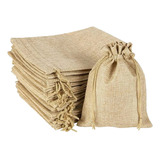 40 Sacos De Juta 10x14 Artesanato Lembrancinha Presente Joia