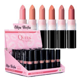 40 Batom Queen Matte Fosco Atacado Caixa 02 Cores Novas