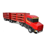 40 Boi Caminhão Brinq Scania T124 Boiadeir Bi Trem Madeira