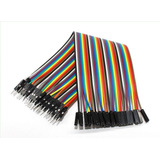 40 Cabos Jumper 20cm Macho X Fêmea Para Arduino Protoboard