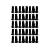 40 Capa De Porca Belga Preta Black Roda Caminhao 27mm