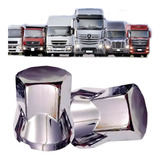 40 Capa De Porca Parafuso Cromada Caminhão 24 27 30 32 33 Mm
