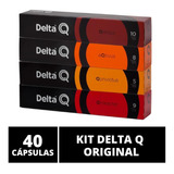 40 Cápsulas Delta Q Degustação Café   Cafeteira Delta Q