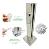 40 Coluna Torre Pinça Guarda Corpo Inox 30 Cm Sacada