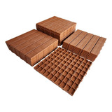 40 Deck Modular Plástico Textura Madeira Varanda Sacadas Box