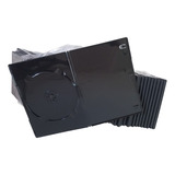 40 Estojo Capa Case Box Para Dvd Cd preto 