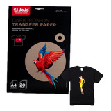40 Fls Papel Transfer Para Algodão A4 Tecidos Escuros Bright