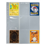 40 Folhas Plástica P Pasta Fichário Álbum Pokemon Magic