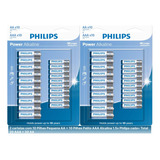 40 Pilhas Alcalinas Philips