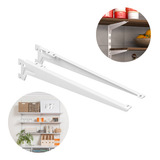 40 Suportes Com Aba 30cm Para Trilho Cremalheira Prateleira