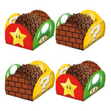 40 Unidades Porta Forminha De Doce Festa Super Mario