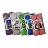 40 Velas Mini Decorativa Aromática Colorida Cores Mistas