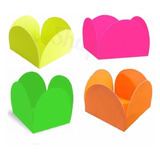 400 Forminhas Doces Neon Forma Caixeta - Full