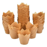 400 Moldes Para Cupcakes De Tulipán, Vasos De Papel [u] [u]