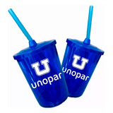 400 Copo Acrílico Shake Tampa Canudo 400ml personalizado 