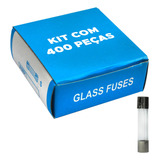 400 X Fusível De Vidro 6x30 Grande Kit Com 400 Peças 7 Amp