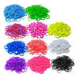 4000 Elásticos Loom Bands Clips Pulseira Fabrica Briqneudo M