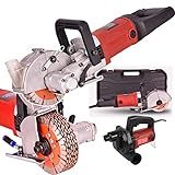 4000w MáQuina De Corte De Ranhura De Parede EléTrica Cortador De Concreto De CaçAdor De Parede De Tijolo EléTrico Largura MáXima 40mm Com Aspirador De Pó Moldagem úNica 