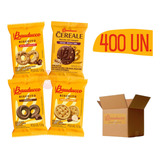 400un Biscoitos Bauducco Em Sache Choco+leite+gotas+banana