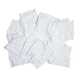 40k Estopa Branco Pano Trapo Malha Retalho Limpeza Costurado