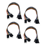 40pçs Cabo Jumper 20cm Macho - Fêmea P/ Protoboard Arduino