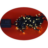 40x Pisca Luz Natal Led 100l 8f 10m Branco Quente 110/220v