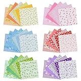 42 Peças 25 Cm X 25 Cm Tecido Acolchoado Algodão Patchwork Quadrados Pré Cortes Para Artesanato De Costura DIY Decoração De álbuns Design Multicolorido 6 Cores