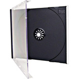 44 Estojos Caixa Acrilica Cd/dvd/blu-ray - Box Transparente 