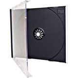 44 Estojos Caixa Acrilica Cd dvd blu ray   Box Transparente