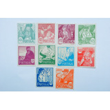 4438 - Portugal Trajes Típicos Regionais 1941 Y.616/625 