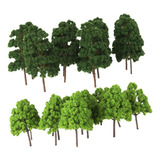 45 Pcs Miniatura Árvore Modelos 1/150