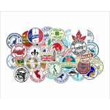 45 Stickers Viagem-carro Caminhão Skate Moto E Bike +brindes