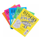 45 Blocos Cartela De Bingo 4 Cores 100fls 8x10cm