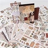 453 Peças De Adesivos Vintage Para Materiais De álbum De Recortes Pacote Efêmera Com Papéis De Scrapbook Retrô Kit De Suprimentos De Reserva De Sucata Para Planejadores Estéticos Diário