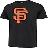 47 Camiseta Masculina MLB Imprint Match Team Color Primary Logo Word Mark San Francisco Giants Black 2GG Preto XGG