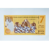 4733 Fiji 7 Dollars Rugby Gold Medal 2017 22 P 122 Comm 