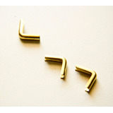 48 Cantoneiras Arredondadas Latonadas 18mm