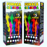 48 Fumaça Colorida Bastão 20mm Chá Revelação Aniversario