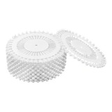 480 Alfinetes Cabeça Bola Apliques Arranjo Artesanato Branco