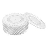 480 Alfinetes Cabeça Bola Apliques Arranjo Artesanato Branco