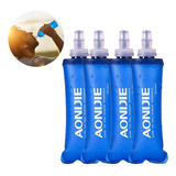 4garrafa Squeeze Soft Flask Silicone 250ml Portátil Dobrável