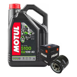 4l Óleo Motul 5100 10w40 Filtro Fram Ph6018 Suzuki Motos