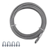 4metros Cabo De Aço 4 8 Mm Para Portão Basculante Eletrônico