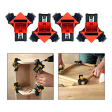 4pcs 90 Graus Woodworking Braçadeira D Ângulo Direito